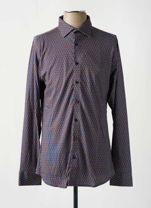 Cămașă cu mâneci lungi maro DESOTO bărbat