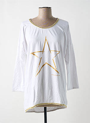 Top alb TAGANANA femeie