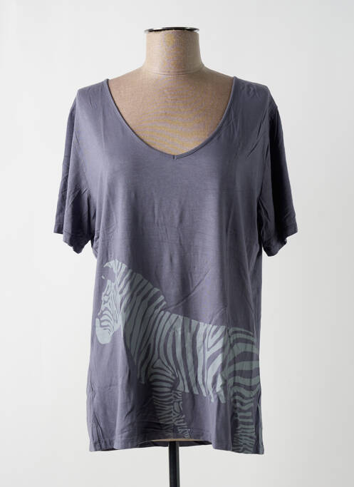 Tunică mâneci scurte gri TAGANANA femeie