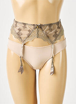 Corset/jartieră bretele elastice reglabile verde BARBARA femeie