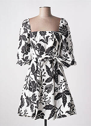 Rochie scurtă mâneci 3/4 mâneci 3/4 alb GAUDI femeie