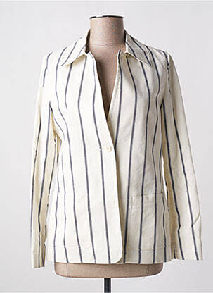 Jachete elegante buzunare alb BRUNO SAINT HILAIRE femeie