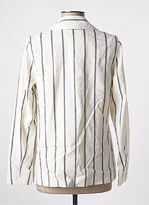 Jachete elegante buzunare alb BRUNO SAINT HILAIRE femeie