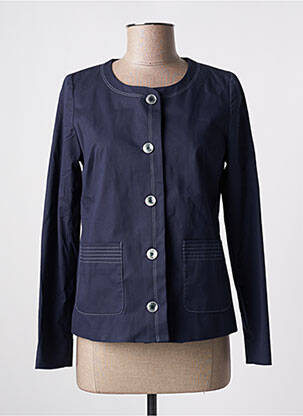 Jachete elegante buzunare albastru BRUNO SAINT HILAIRE femeie