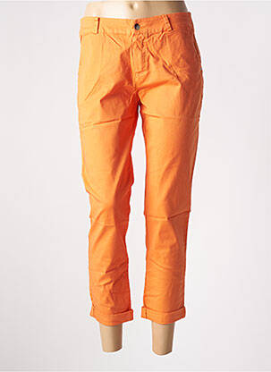 Pantalon 7/8 elasticitate mărime normală portocalie CONFIDENCE CACHEMIRE femeie