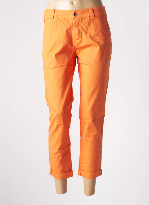 Pantalon 7/8 portocaliu CONFIDENCE CACHEMIRE femeie