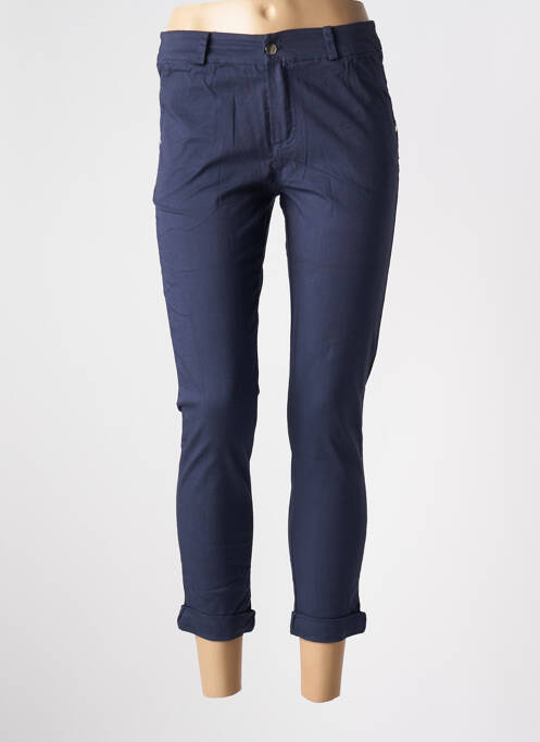 Pantalon 7/8 albastru CONFIDENCE CACHEMIRE femeie