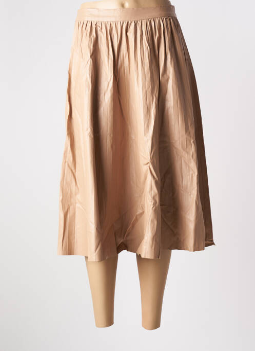 Fustă midi bej FROGBOX femeie