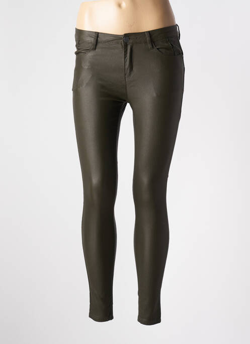 Pantalon slim verde CONFIDENCE CACHEMIRE femeie