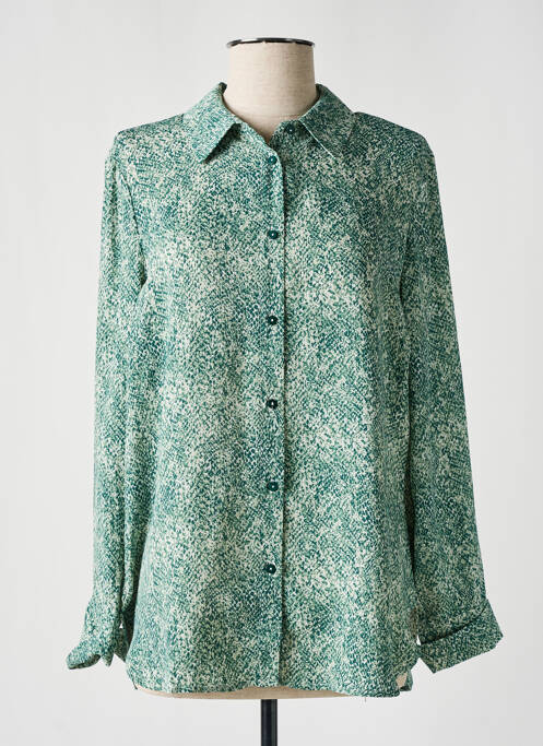 Cămașă croială fluidă mâneci lungi verde TIFFOSI femme