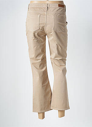 Pantalon 7/8 elasticitate mărime normală bej HAPPY femeie