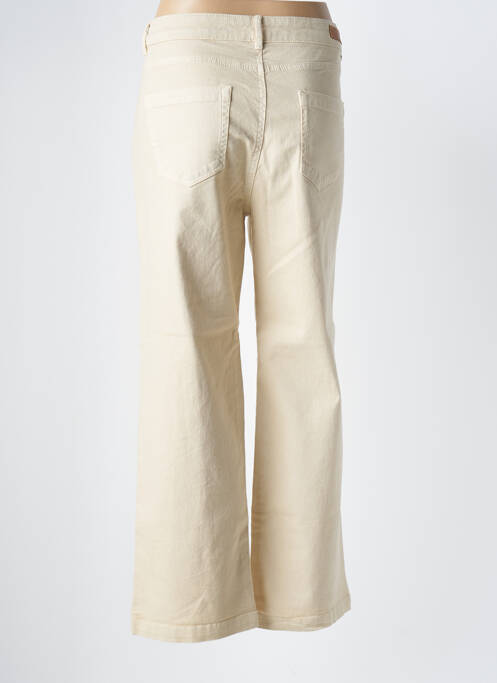Blugi cu croială largă bej HAPPY femeie