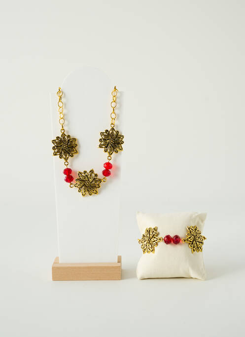 Set bijuterii roșu EMMA CRÉATION femeie