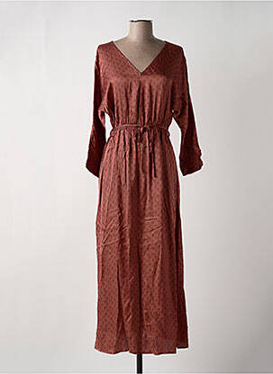 Rochie lungă portocaliu GRACE & MILA femeie