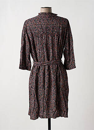 Rochie scurtă croială fluidă mâneci 3/4 negru GRACE & MILA femeie