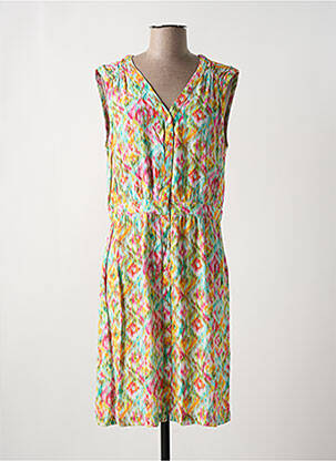 Rochie midi croială fluidă fără mâneci galben ICHI femeie