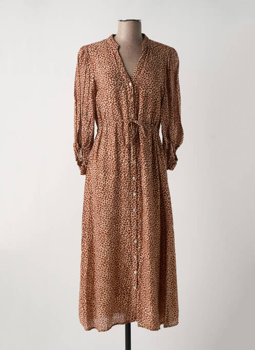 Rochie lungă maro TRAMONTANA femeie