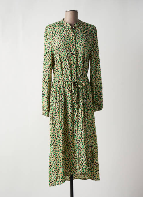 Rochie lungă verde ICHI femeie