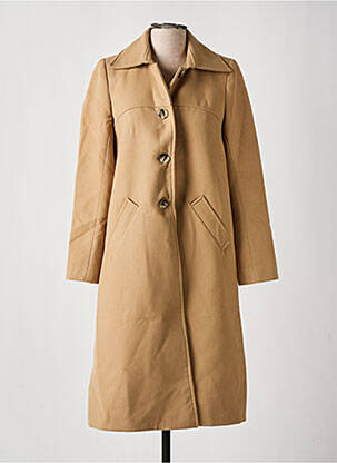 Palton lung bej LITTLE SISTER'S femeie