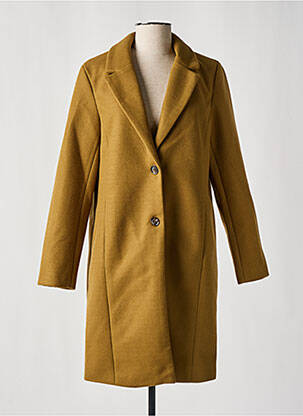 Palton lung verde ICHI femeie