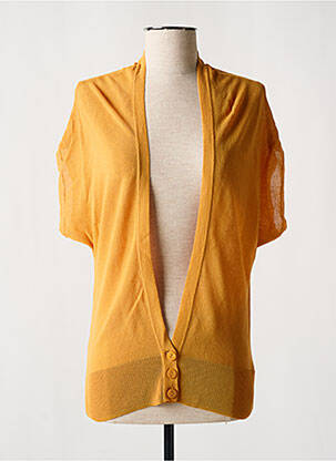 Vestă cu mâneci scurte galben TRAMONTANA femeie