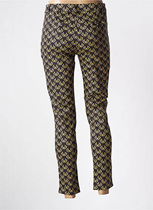 Pantalon 7/8 talie înaltă talie înaltă maro CHIC & JEUNE femeie