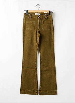Pantalon evazat elasticitate mărime normală verde RED LEGEND femeie