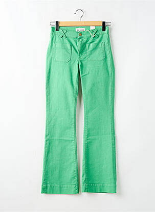 Pantalon evazat elasticitate mărime normală verde RED LEGEND femeie