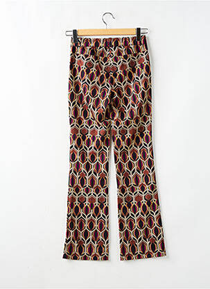 Pantalon drept elasticitate talie înaltă maro STARK femeie