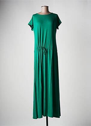 Rochie lungă mâneci scurte mâneci scurte verde LA FEE MARABOUTEE femeie