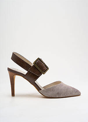 Sandale/Pantofi decupați maro LPB femeie