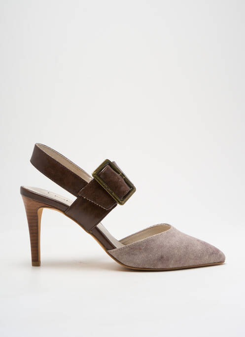 Sandale/Pantofi decupați maro LPB femeie