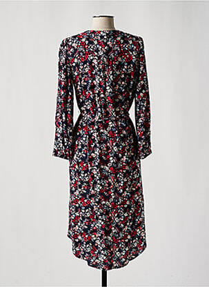 Rochie midi imprimeu floral mâneci lungi albastru JENSEN femeie