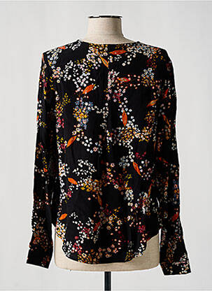 Cămașă imprimeu floral mâneci lungi negru SIGNATURE femeie
