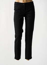 Pantalon 7/8 talie cu cleme mărime normală negru NATHALIE CHAIZE femme