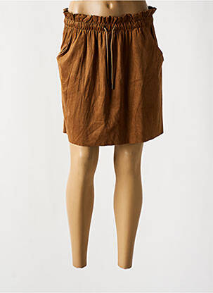 Fustă scurtă maro TEDDY SMITH femeie