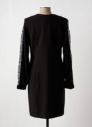 Rochie midi mâneci lungi mâneci lungi negru NATHALIE CHAIZE femeie