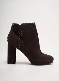Botine/ghete închidere cu fermoar toc de 7 la 9 cm maro GUESS femme