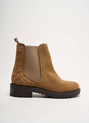 Botine/ghete nubuc toc de 4 la 6 cm maro GUESS femeie