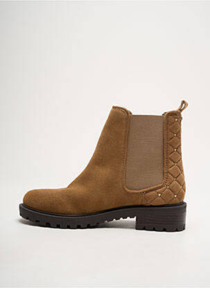 Botine/ghete nubuc toc de 4 la 6 cm maro GUESS femeie