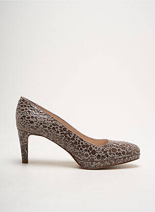 Pantofi cu toc maro PARALLELE femeie