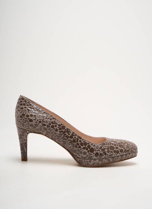 Pantofi cu toc maro PARALLELE femeie