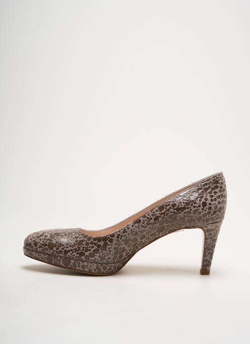 Pantofi cu toc maro PARALLELE femeie