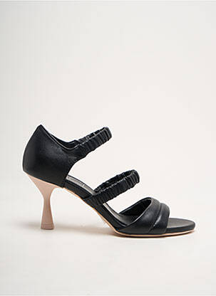 Sandale/pantofi decupați toc cui. toc de 4 la 6 cm negru AGL femeie