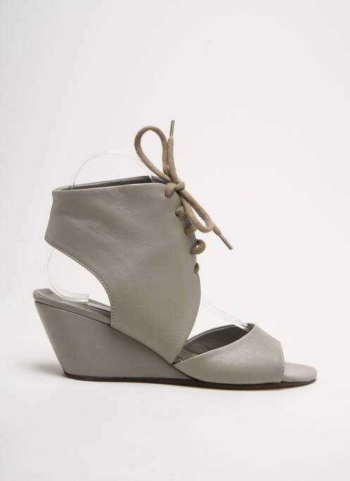 Sandale/Pantofi decupați gri FAUSTO SANTINI femeie