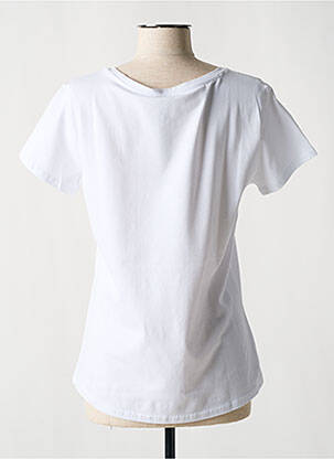 Tricou serigrafie mâneci scurte alb JENSEN femeie