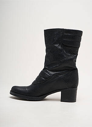 Botine/ghete material neted toc de 4 la 6 cm negru ESPACE femeie