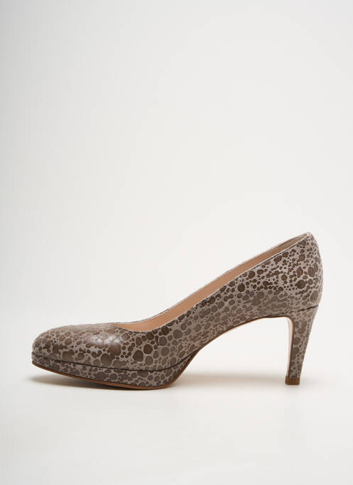 Pantofi cu toc maro PARALLELE femeie