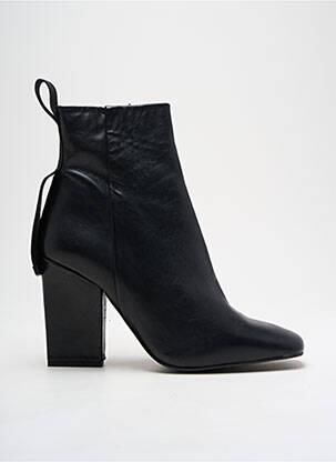Botine/ghete material neted toc de 7 la 9 cm negru CHIO femeie