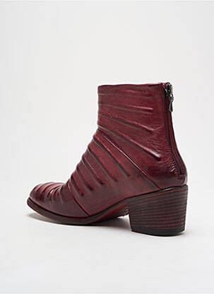 Botine/ghete material neted toc de 4 la 6 cm violet INK SHOES femeie